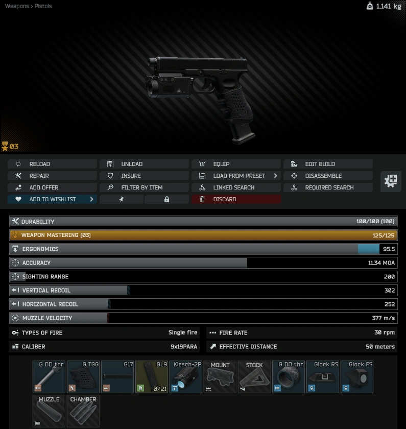 Glock 17 build: inspect view