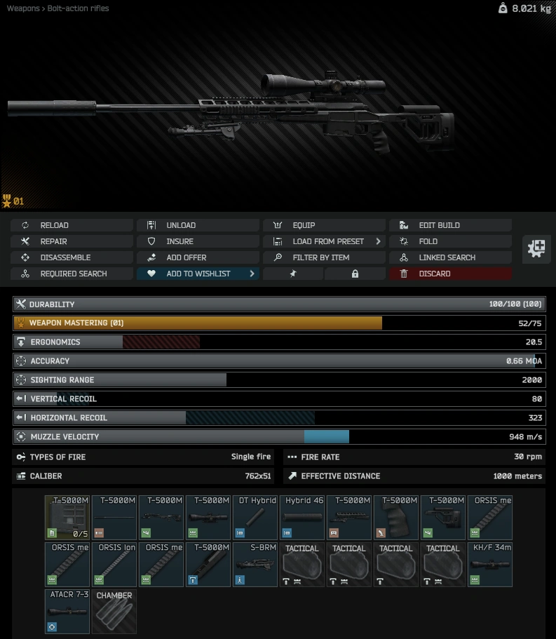 T-5000M build: inspect view