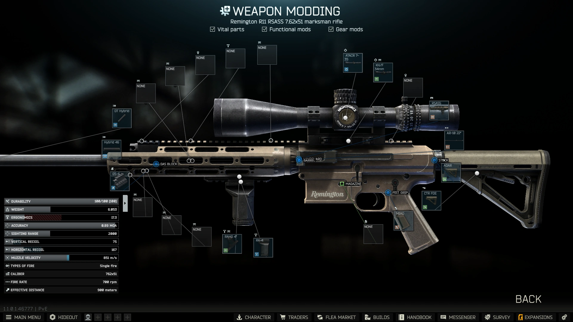 Gunsmith Master - Part 2 build: modding screen
