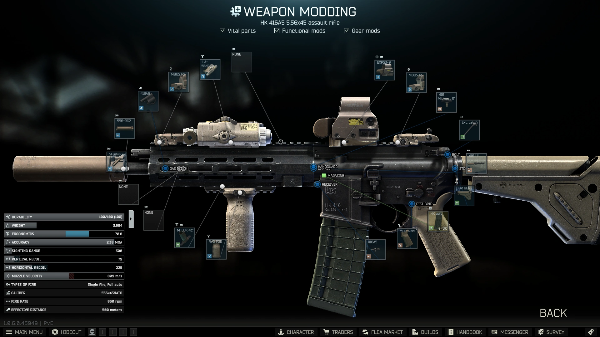 Gunsmith Master - Part 1 build: modding screen