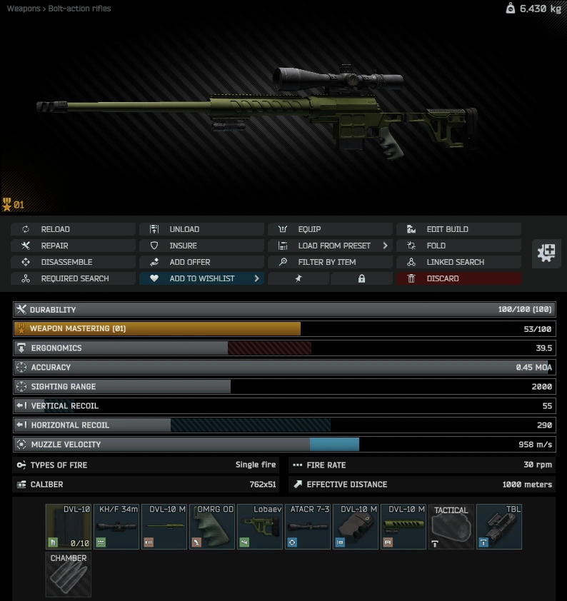 Gunsmith Master - Part 3 build: inspect view