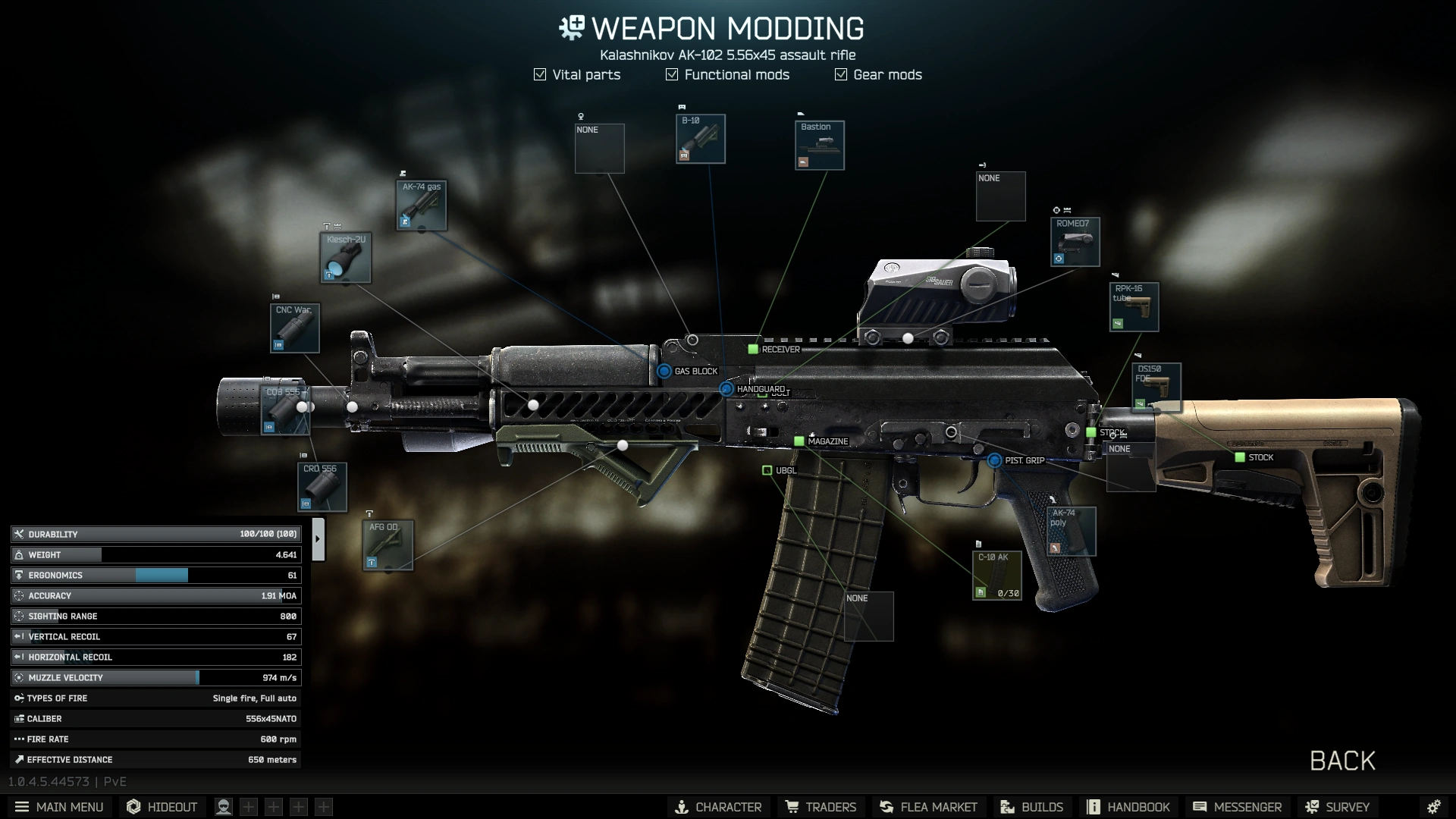 Gunsmith Master - Part 4 build: modding screen