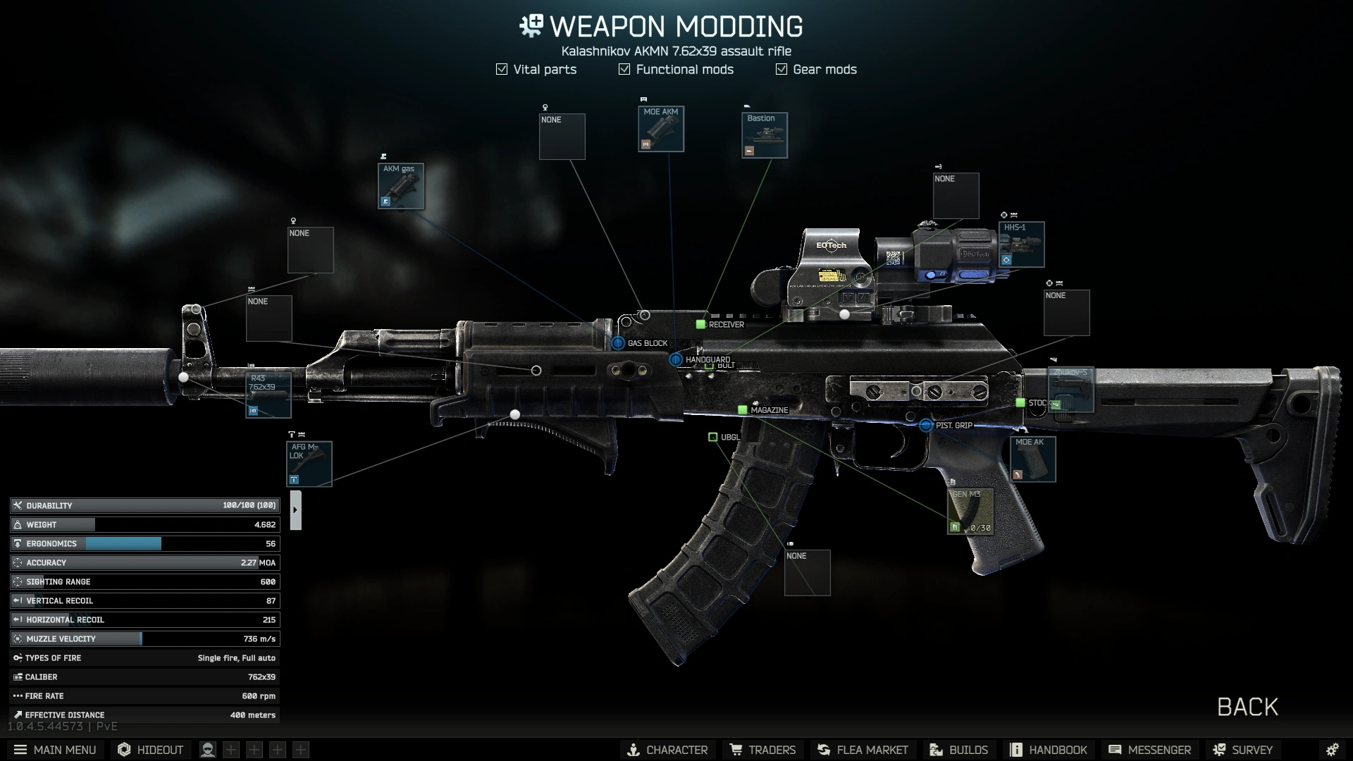 Gunsmith Master - Part 5 build: modding screen