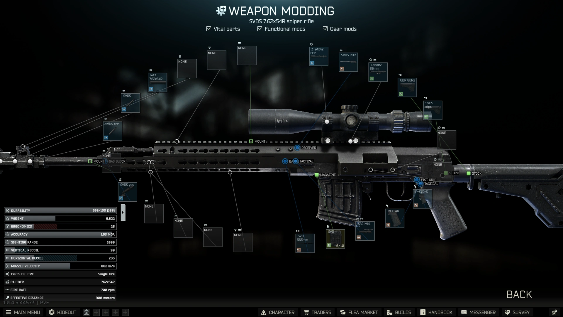 Gunsmith Master - Part 6 build: modding screen