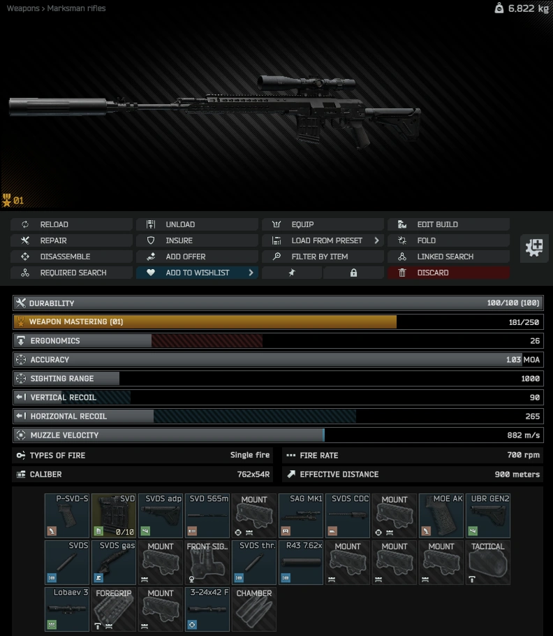 Gunsmith Master - Part 6 build: inspect view