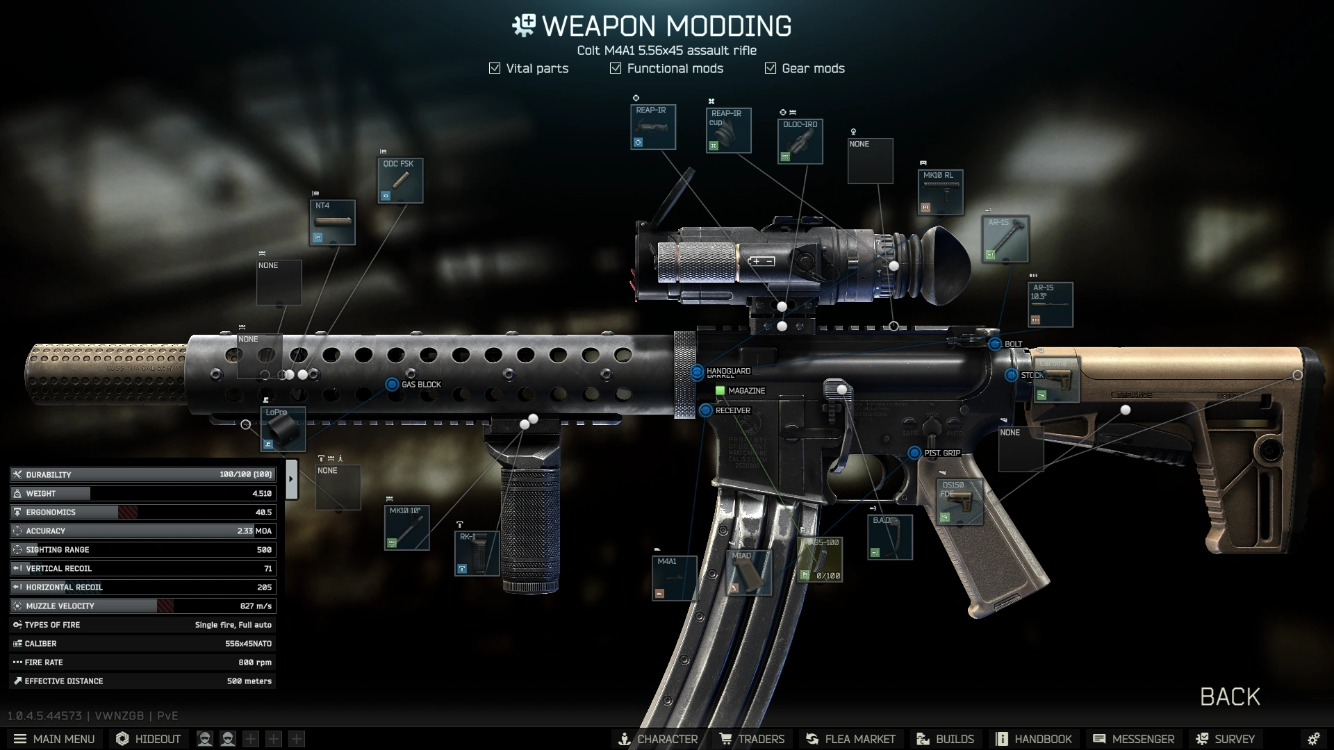 Gunsmith Master - Part 9 build: modding screen
