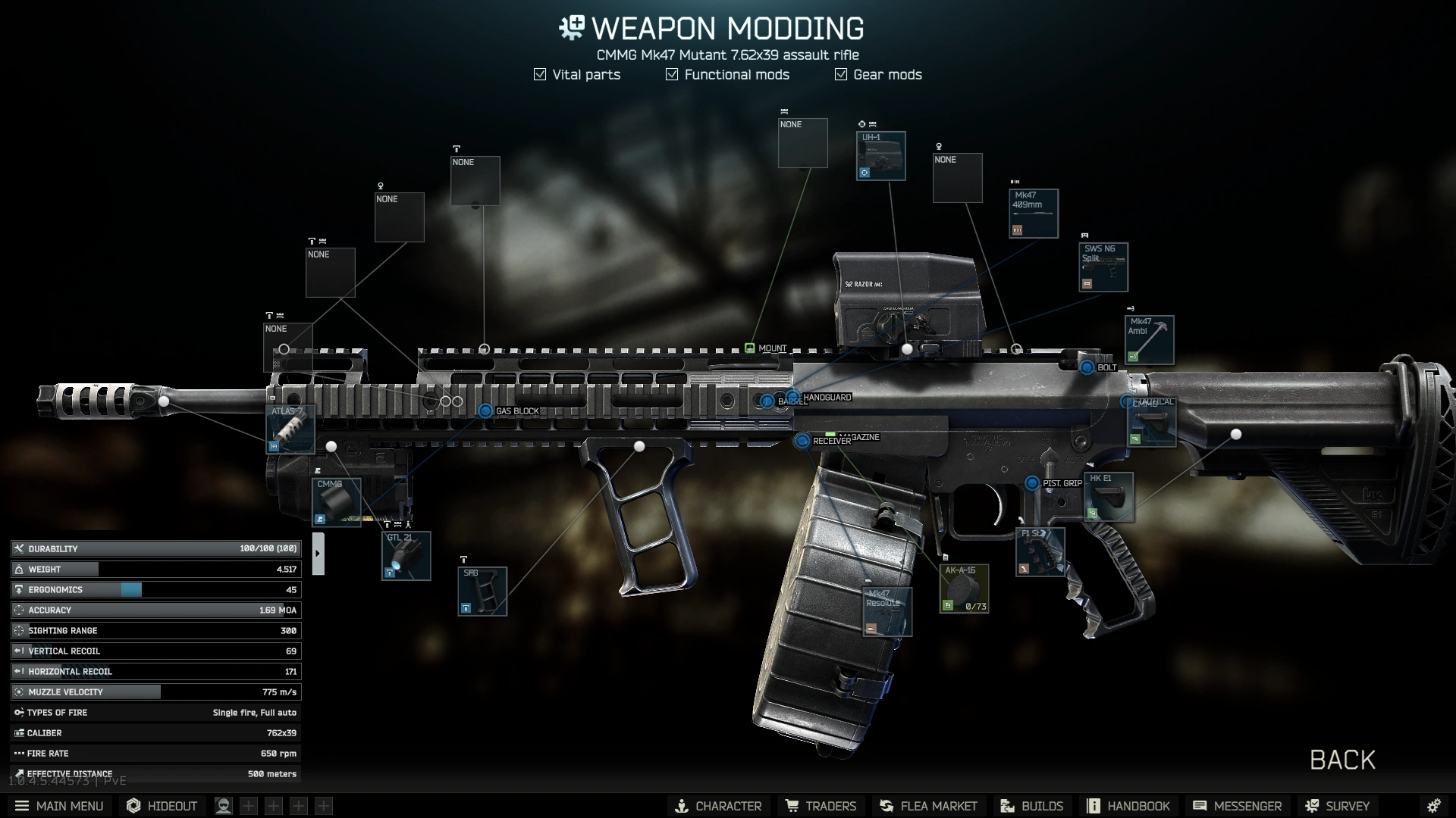 Gunsmith Master - Part 10 build: modding screen