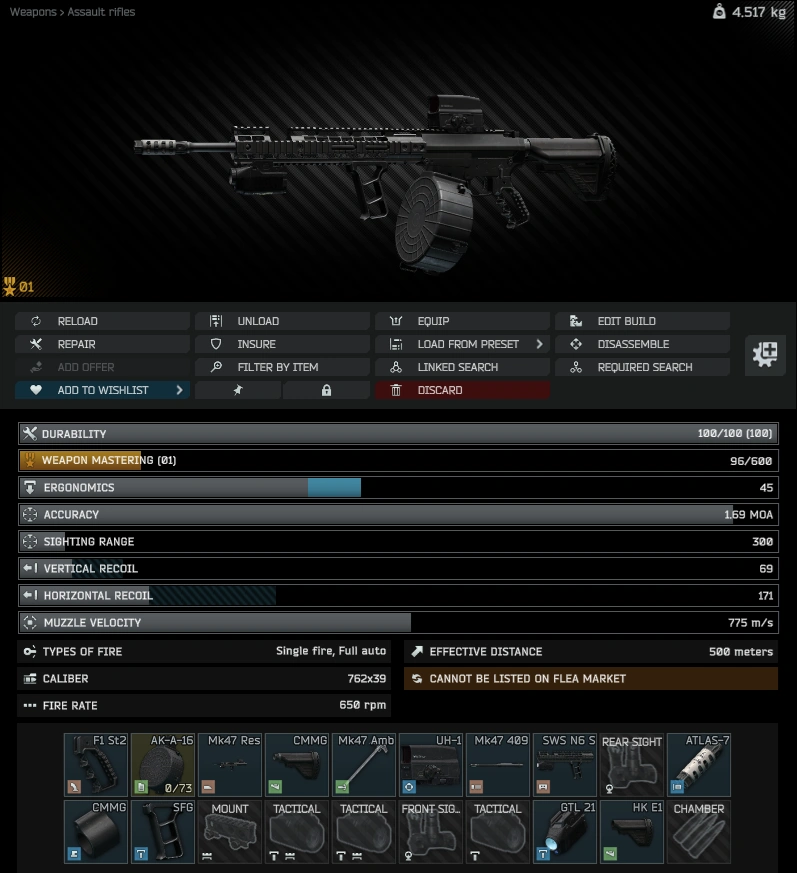 Gunsmith Master - Part 10 build: inspect view