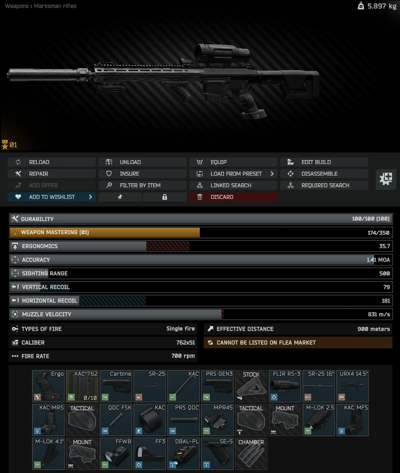 Gunsmith Master - Part 11 build: inspect view
