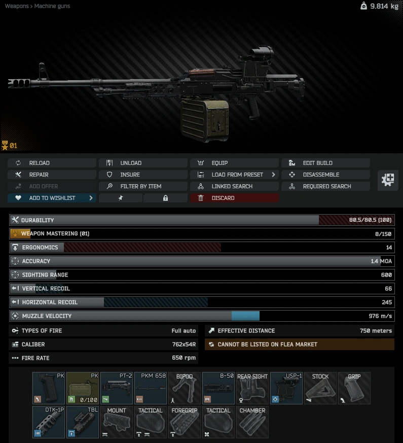 Gunsmith Master - Part 13 build: inspect view